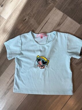 Dolls Kill Powerpuff Girls Crop Tee with Heart Sunglasses